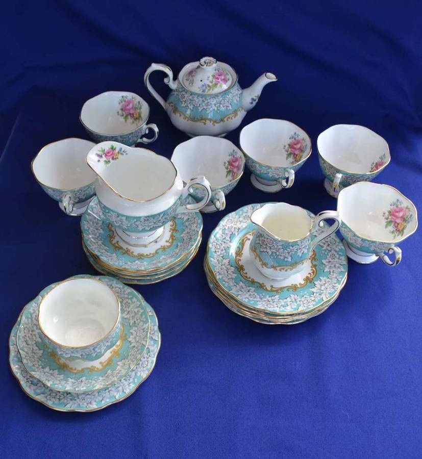 URGENT LATE ENTRY * Royal Albert ENCHENTMENT Tea Set - 22 Pieces