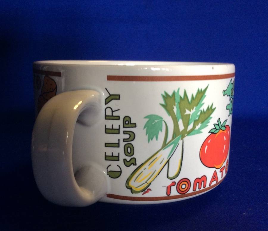 Vintage Regent Stone Recipe Soup Mugs Plus additional  Unmarked Soup Mug
