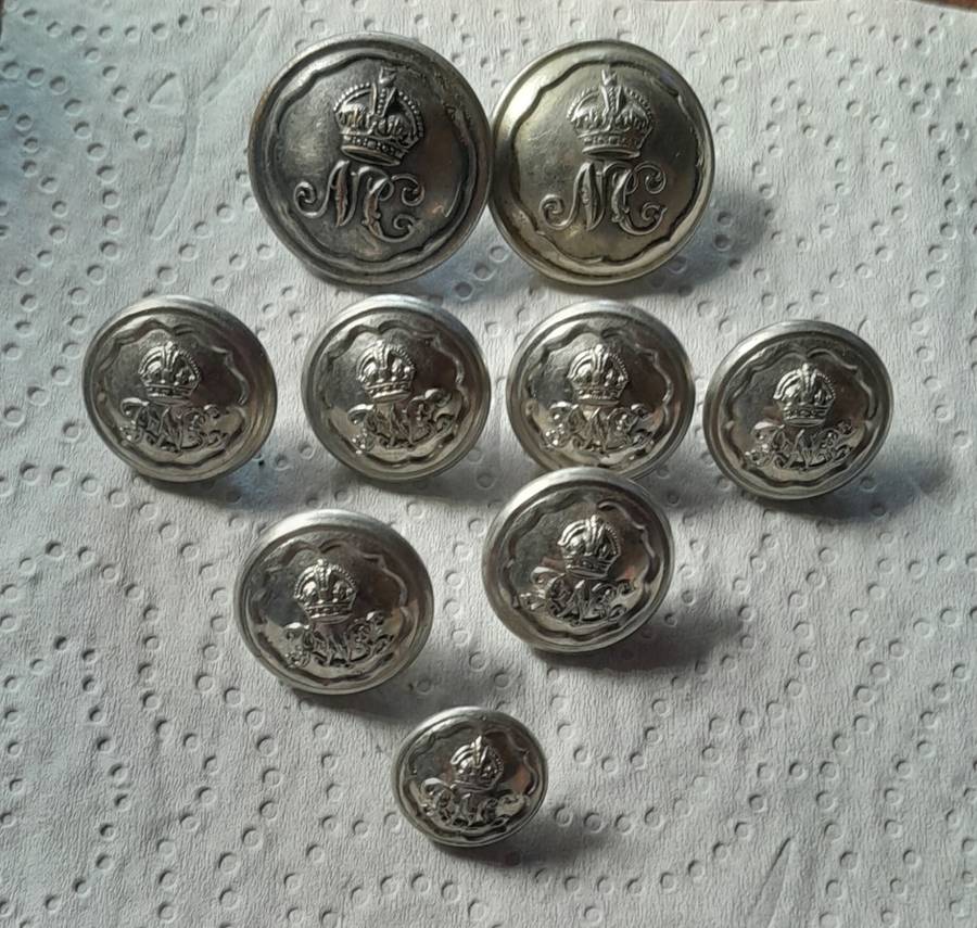 Royal Natal Carbineers and Natal Carbineers Buttons