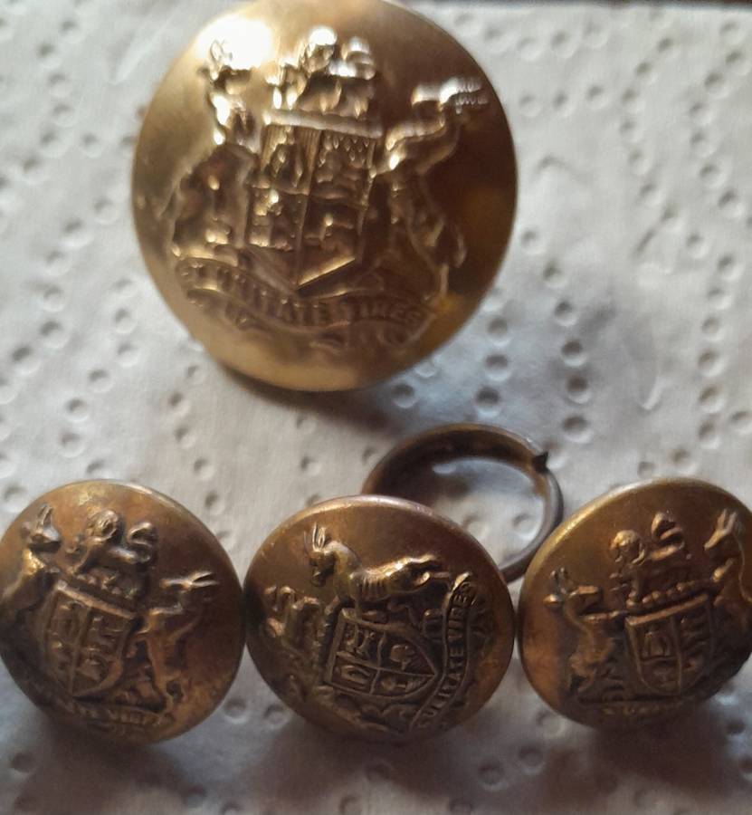 Vintage South African Army Tunic Button