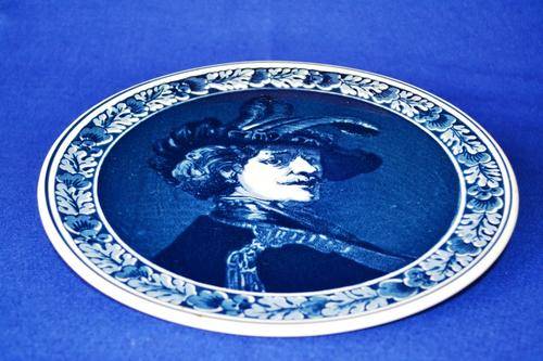 "Rembrandt als Officier"  Display Plate