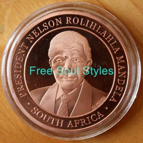 Copper Color 1998 By Act of Congress Nelson Mandela Medallion