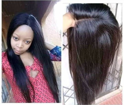 18  inch Brazilian hair  fibre wig