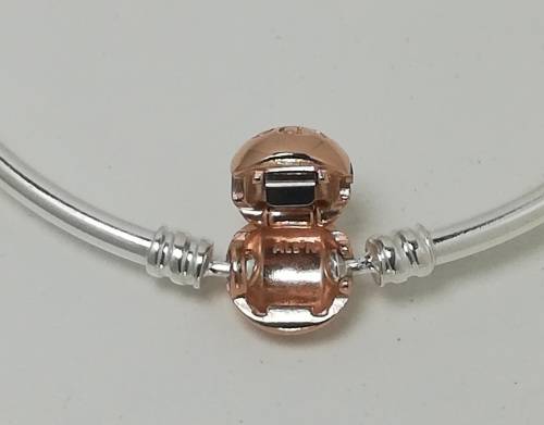 Pandora Sterling Silver Moments Bangle (21 cm)