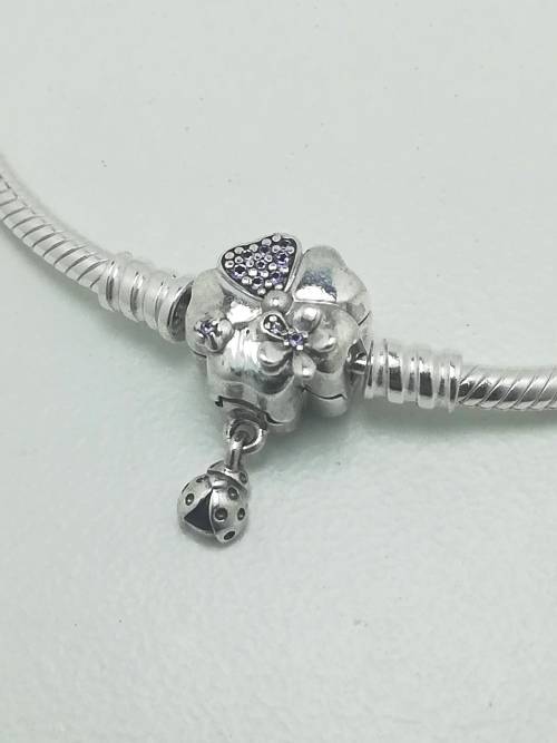 Pandora Sterling Silver Wildflower Meadow Snack Bracelet (Size: 21 cm)