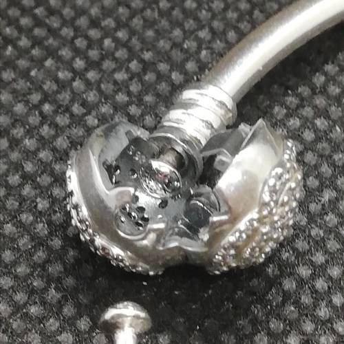 Pandora Sterling Silver Beauty and the Beast Charm Bangle (Size:21 cm)