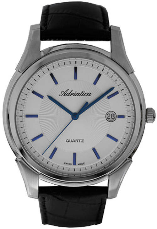 100% SWISS Made ADRIATICA, Classic S/Steel Mens Date Watch