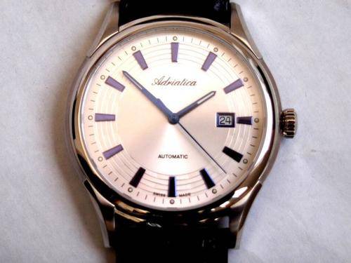 100% SWISS Made ADRIATICA, Classic AUTOMATIC S/Steel Mens Date Watch
