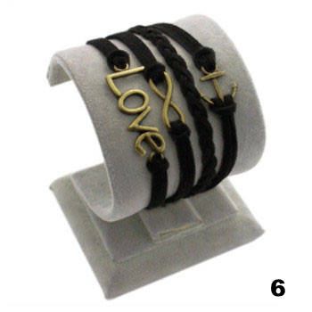 WEAVED INFINITY CHARM BRACELET