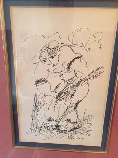 CLAERHOUT  - Beautifully framed Claerhout sketch 'Harvest time" signed