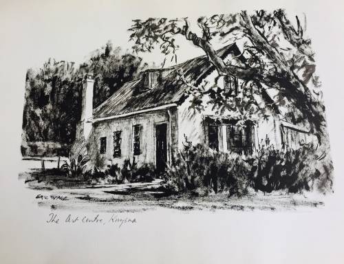VERY SCARCE!! "A FOLIO OF 4 LITHOGRAPHS-HISTORICAL BUILDINGS OF KNYSNA" DRAWN BY ERIC WALE
