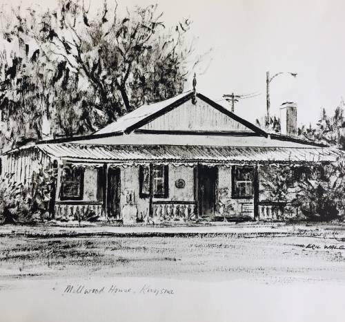 VERY SCARCE!! "A FOLIO OF 4 LITHOGRAPHS-HISTORICAL BUILDINGS OF KNYSNA" DRAWN BY ERIC WALE