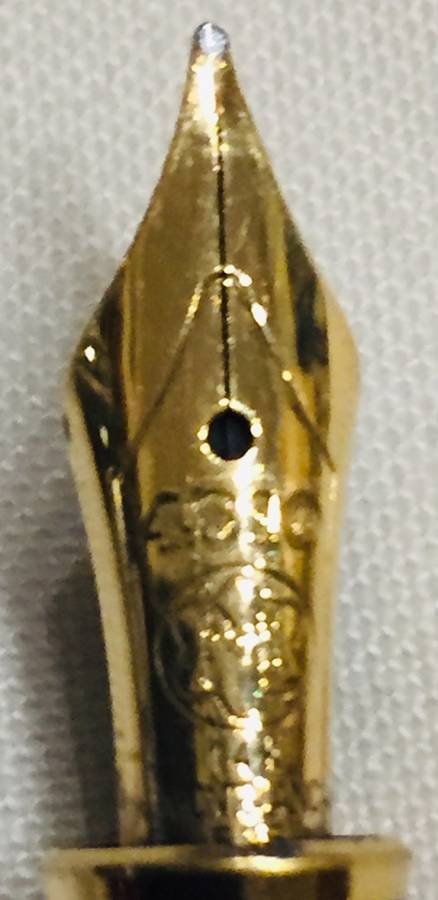 VINTAGE MONT BLANC MEISTERSTUCK BORDEAUX (BURGUNDY) FOUNTAIN PEN - 14K GOLD NIB! IN BOX