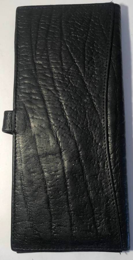 BUFFALO LEATHER CHEQUE BOOK IN EXCELLENT CONDITION
