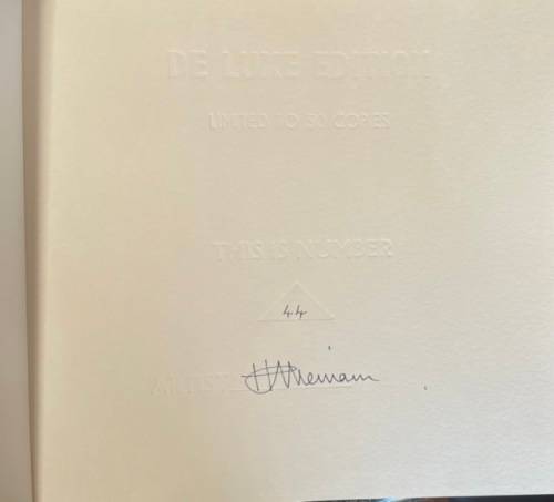 SIGNED!! DELUXE EDITION `NIEMAN CREATIVE SPIRIT AUTOBIOGRAPHY`, NUMBERED 44/50