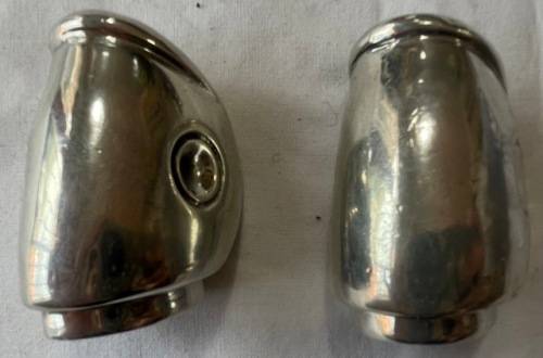 CARROL BOYES SILVER SET OF SALT AND PEPPER SHAKERS UNUSED