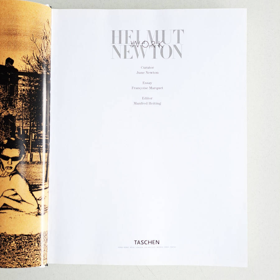 HELMUT NEWTON `WORK` FIRST EDITION