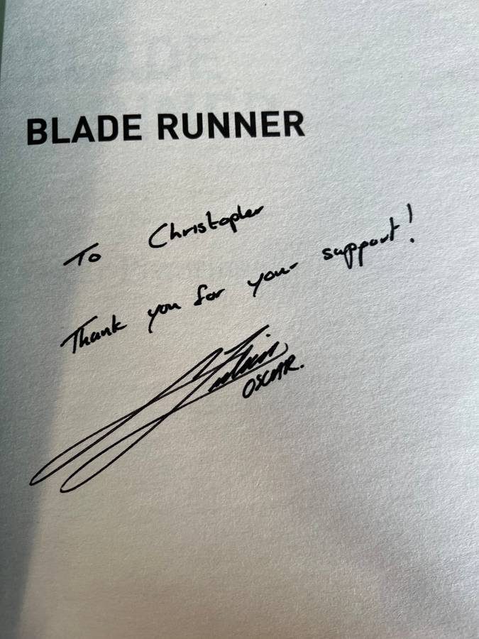 SIGNED! OSCAR PISTORIUS BLADE RUNNER