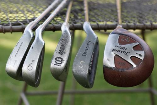 Taylormade woods and various other clubs