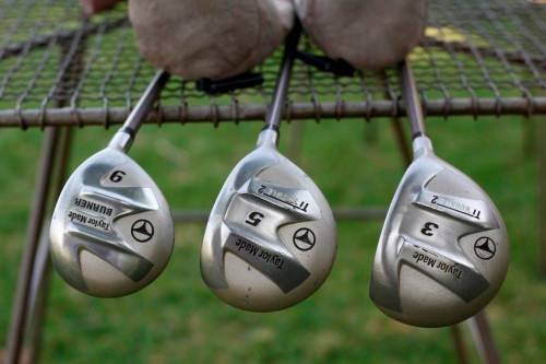 Taylormade woods and various other clubs
