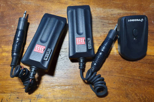 Various old cameras and accessories