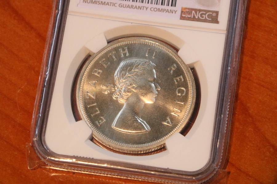 1959 Crown/5 Shilling NGC MS66 Second Finest