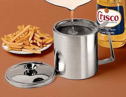 Oil Strainer Pot (removes impurities and stores oils)