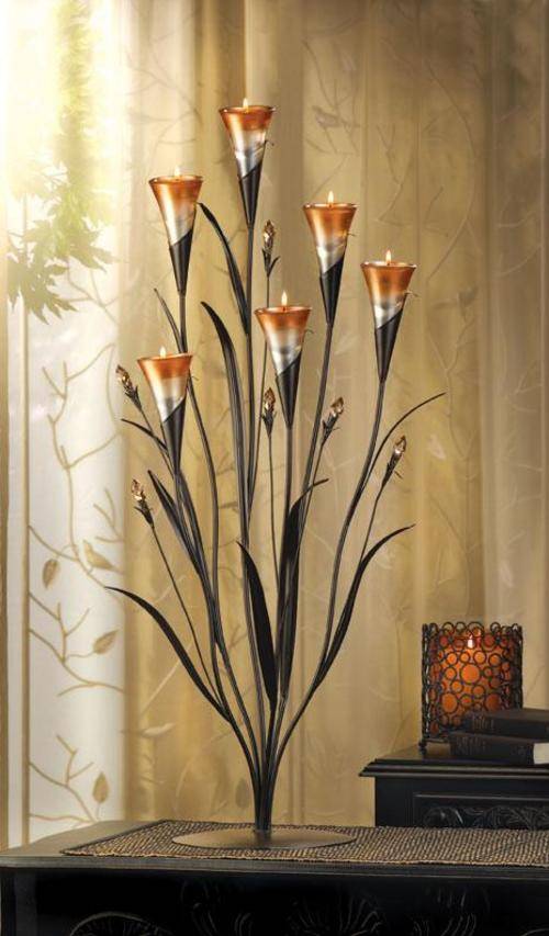 No Shipping Fees! - 32" Dawn Lily Candleholder
