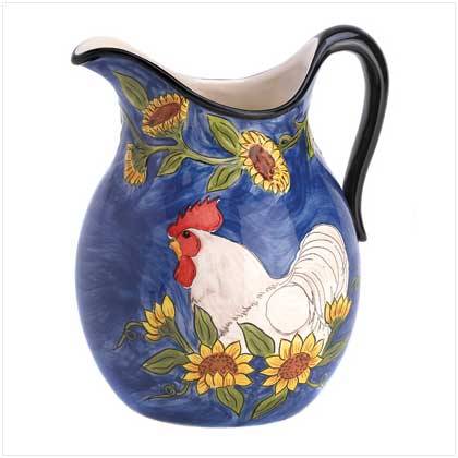 ** Read B4 Bidding ** Country Garden Serving Pitcher / 72-Ounce