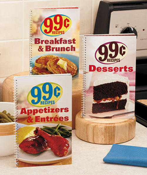 ** READ BEFORE BIDDING ** 99 Cent Recipes Cookbook / Set of 3