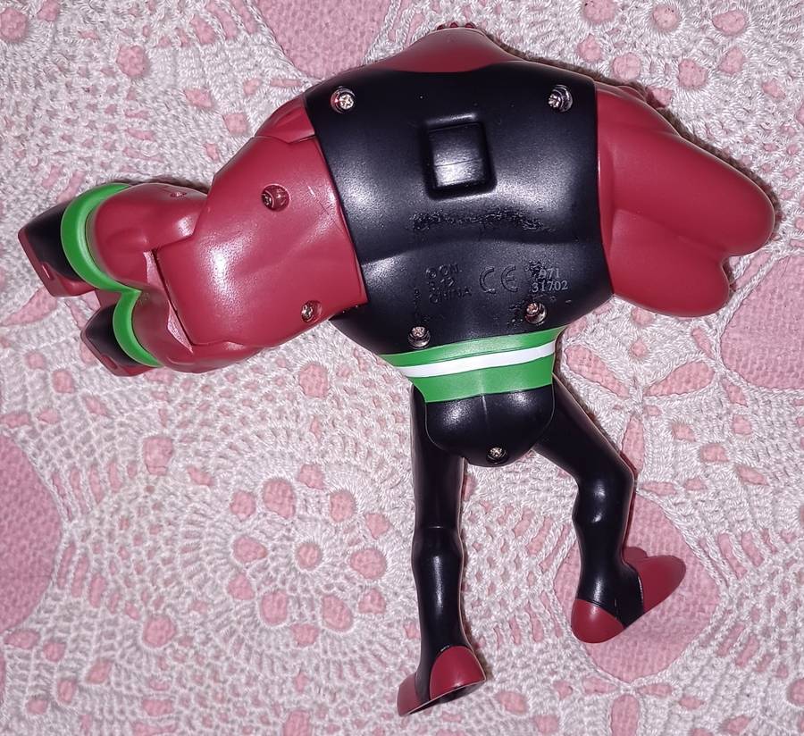 Ben 10 Four Arms Action Figure Cartoon Network with Back Button