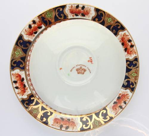 Royal Stafford fine bone china tea trio - marking