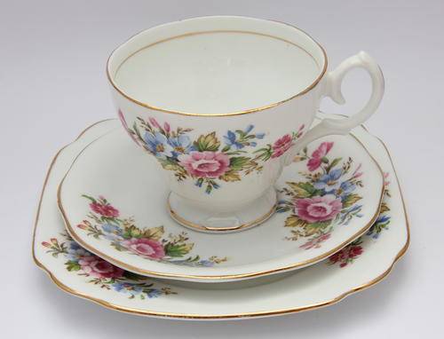 Bell China fine bone china tea trio