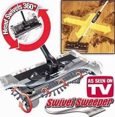 NEW CORDLESS SWIVEL SWEEPER as seen on TV