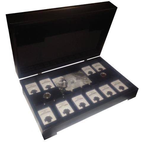 12 PIECE MANDELA COLLECTORS SET + FREE COLLECTORS STAMP