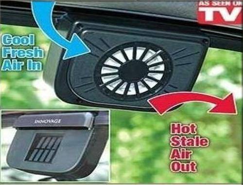 SOLAR POWERED CAR COOLING FAN SYSTEM as seen on TV - KEEP YOUR CAR COOL AND CLEAN