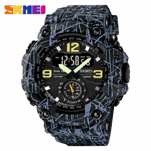 SKMEI 1637 Digital Men Watch Shockproof Wristwatch Fashion Sport Alarm Male Watches