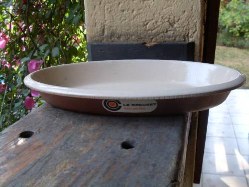 2nd OF THE VINTAGE LE CREUSET (FRENCH) CAST DISHES NO. 32 BROWNS