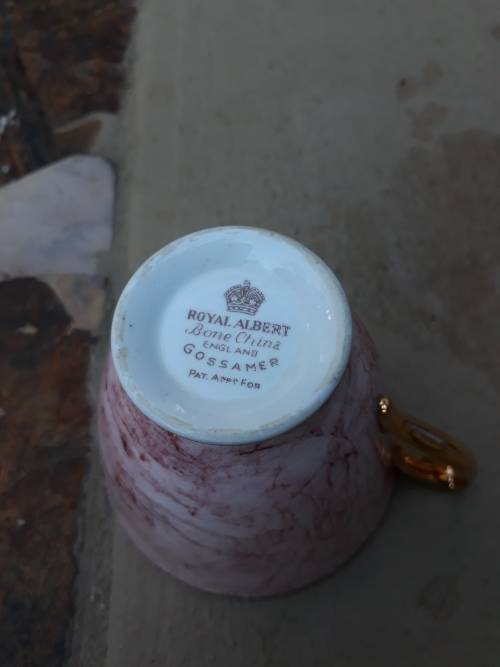 VINTAGE ROYAL ALBERT PINK GOSSAMER TEA CUP (REPLACEMENT PIECE)