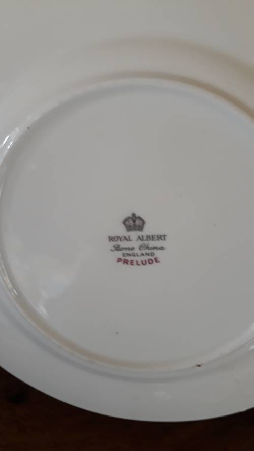VINTAGE BELIEVED `50`S ROYAL ALBERT `PRELUDE` SIDE PLATE DUSTY PINK ROSES