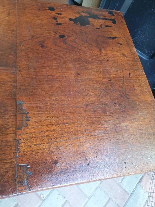 VINTAGE WOOD ETC SEWING CABINET WITH SOME FRONTAL RELIEF DETAIL