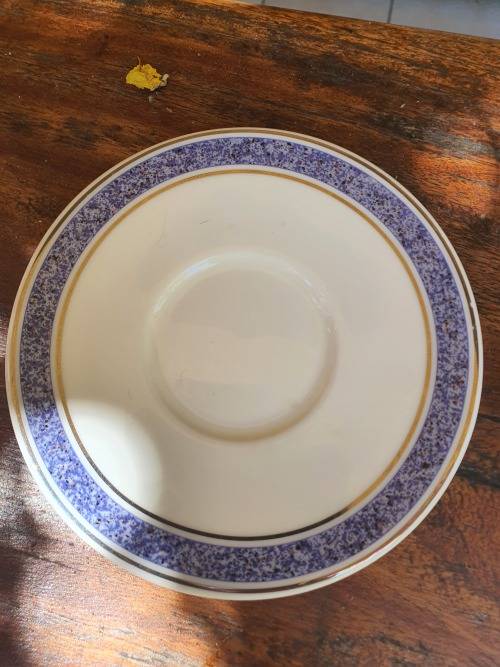 Royal Doulton for British Airways  small blue and white saucer