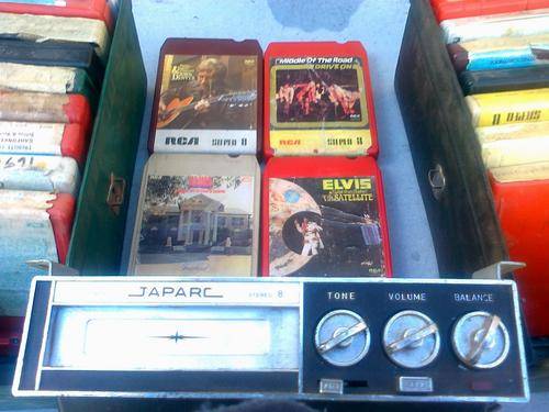 8-TRACK PLAYER & TAPES