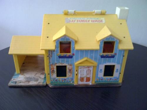 Vintage fisher price little people family house 1969 #952