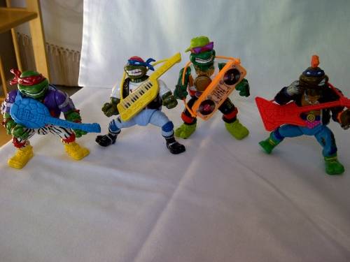 Rock N' Rollin Teenage mutant ninja turtles set. 1991 (TMNT) vintage