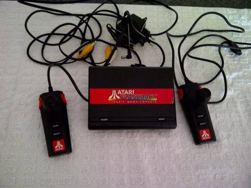Atari Flashback (classic game console) and 2 controllers, perfect working condition