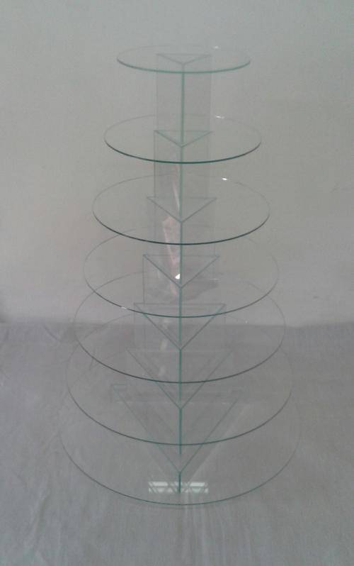 7 Tier Round Glass Cake/Cupcake Stand