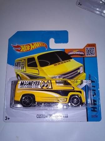 Hotwheels Custom Dodge Van - Yellow