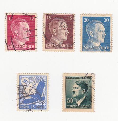 Germany, Nazi Era - 5 Used Stamps