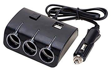 Car Adaptador Mechero Triple Com Usb